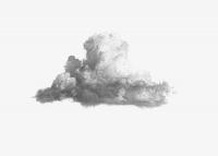 Einzelne Wolke, 42 x 29 cm, Bleistift auf Papier, 2010 - Thorsten Hallscheidt